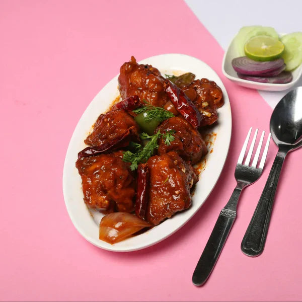 Red Chicken Chana Boti (Spicy & Dhaba-Style)