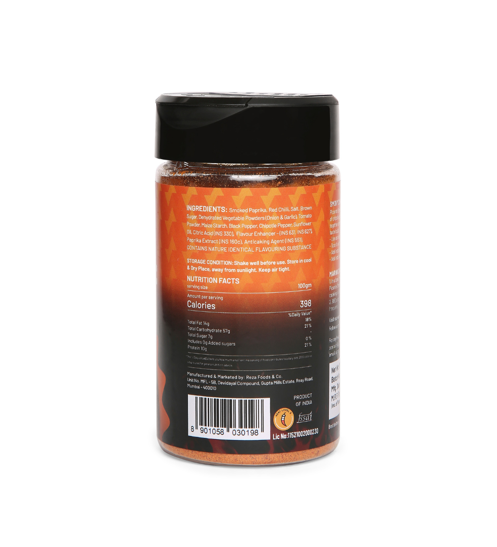 Smoky Chipotle & Roasted Garlic Seasoning 100g